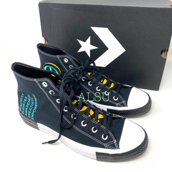 Converse Chuck Taylor AS High Canvas Black Sneakers Men's Size 166535F - Picture 5 of 8